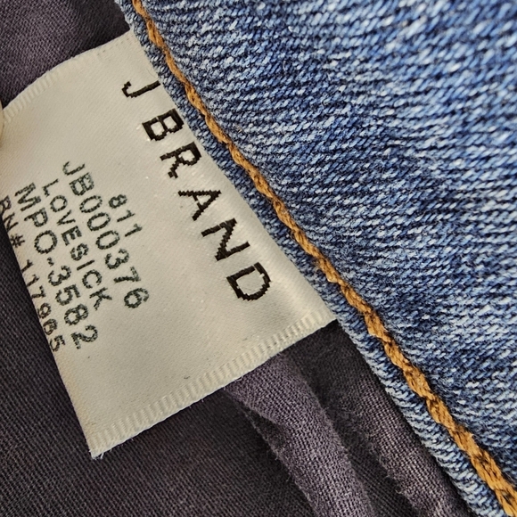 J Brand High Rise Skinny Leg Lovesick Blue Jean 29 Preowned - Picture 9 of 12